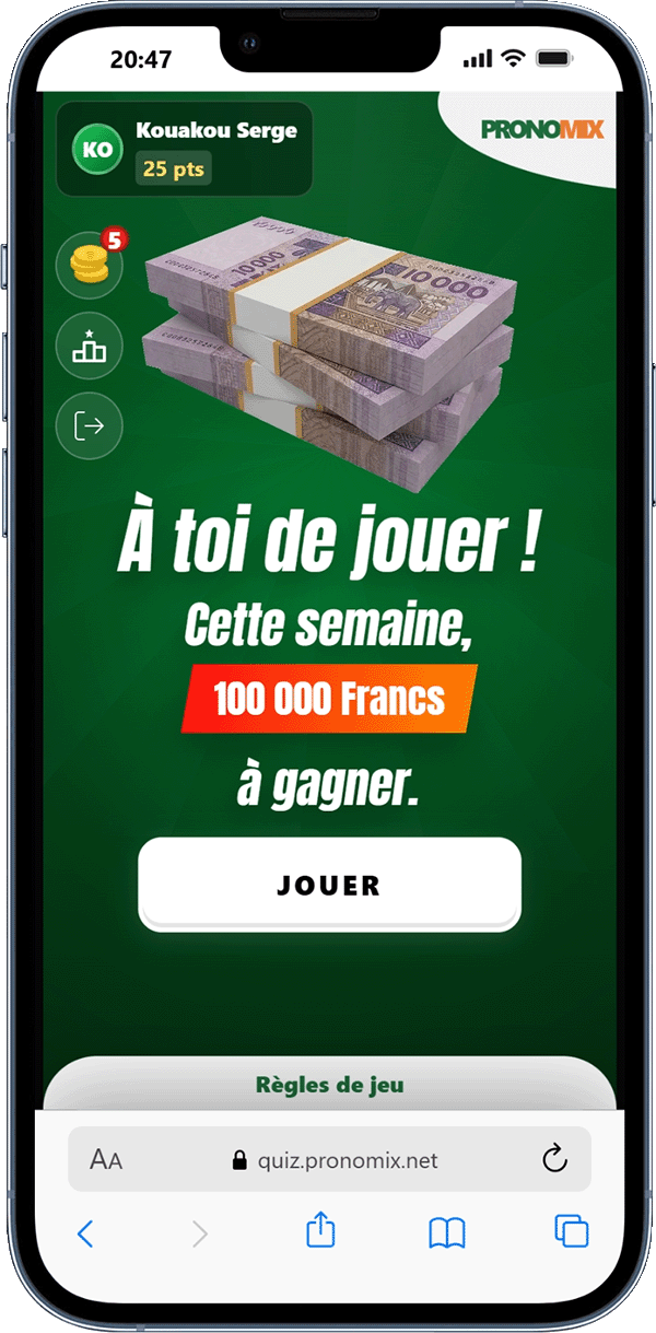 100 000 Francs à gagner cette semaine